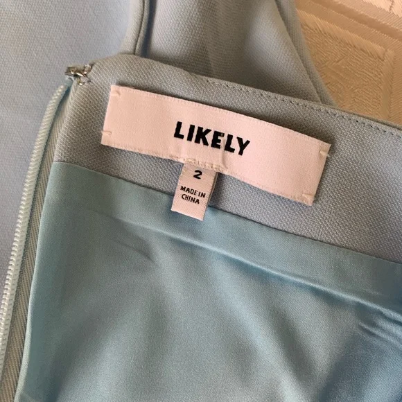 Likely Strapless Light Blue Dress - Picture 7 of 8